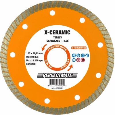 Afbeelding van Perfectmate X Ceramic diamantzaagblad 125x22,23mm tegels