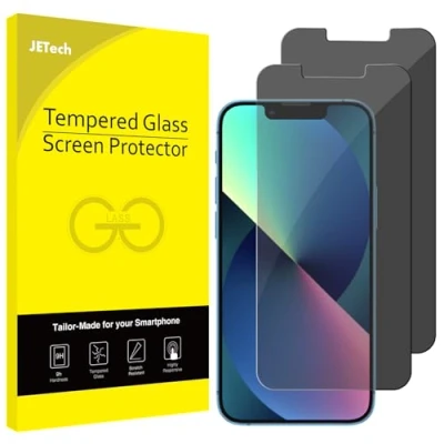 Afbeelding van JETech Privacy Screen Protector voor iPhone 13 en Pro 6,1 Inch, Anti Spy Gehard Glas Schermbeschermer, 2 Stuks