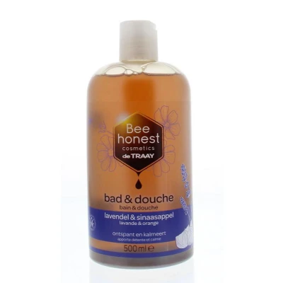 Afbeelding van Bee Honest Douche Lavender/Sinaasappel 500 ml