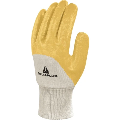 Afbeelding van Delta Plus Handschoen Nitril Geel maat 7