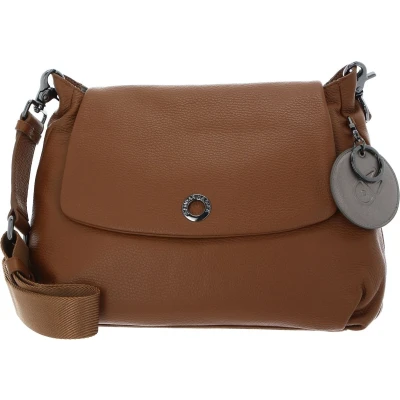 Afbeelding van MANDARINA DUCK Leren Schoudertas Mellow Leather Crossover Bag Indian Tan Bruine