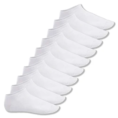 Afbeelding van Footstar SNEAK IT 10 stuks korte sokken voor dames en heren, Wit