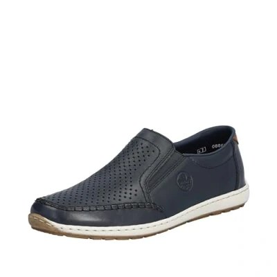 Afbeelding van Rieker Sneakers laag, Heren, Maat: 45, Blau Leer