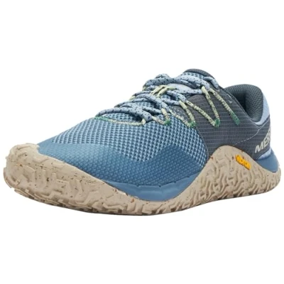 Afbeelding van Merrell Trail Glove 7 Hardloopschoenen neutraal, Dames, Maat: 36, Chambray/slate Textiel/ synthetisch