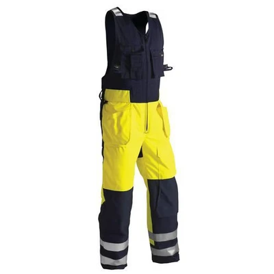 Image de Combinaison sans manche haute visibilité jaune fluorescent/marine