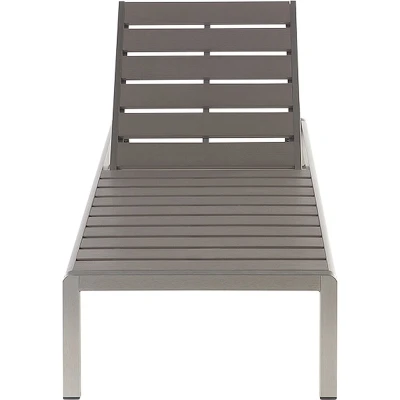 Afbeelding van Beliani NARDO Strandstoel Grijs Aluminium