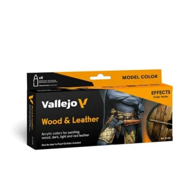 Image de Vallejo Acrylicos &#039;&#039;Bois et cuir&#039;&#039; modèle Couleur Lot