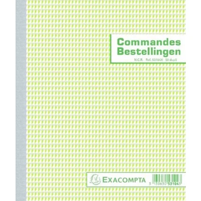 Afbeelding van Exacompta bestellingen, ft 21 x 18 cm, bilingue, dupli (50 2 vel)