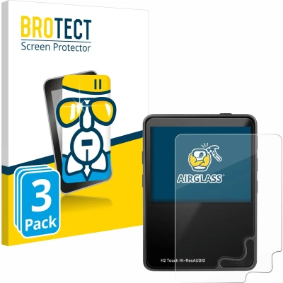 Afbeelding van BROTECT Screenprotector voor HifiWalker H2 touch Folie Beschermfolie Beschermglas transparant (3 Stuks)