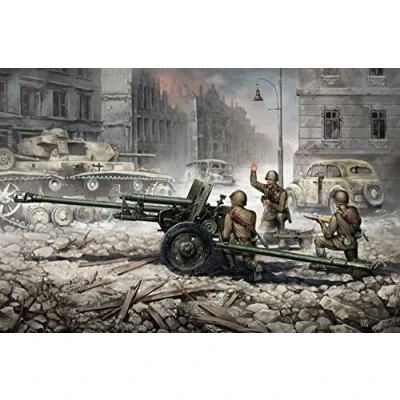 Afbeelding van 1:35 Zvezda 3671 ZIS 3 with Crew Plastic Modelbouwpakket