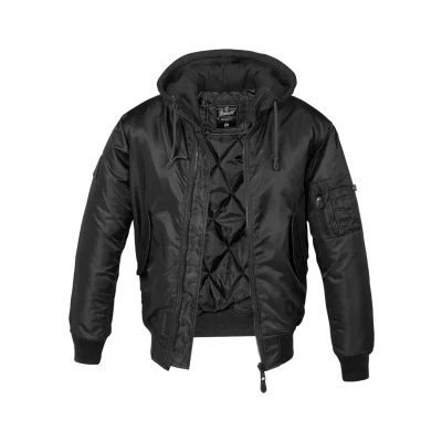 Afbeelding van Brandit Hooded Jas, Heren, Maat: 3XL, Black