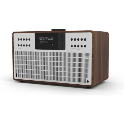Afbeelding van Revo SuperCD Dab Radio Internetradio Bluetooth AptX Walnoot/Zilver