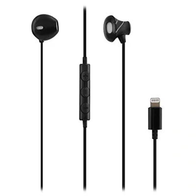 Image de T&#039;nB CURV Écouteurs avec micro intra auriculaire filaire Lightning noir
