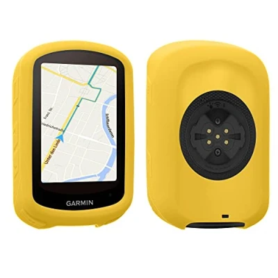 Afbeelding van kwmobile hoes geschikt voor Garmin Edge 840 / 540 Siliconen beschermhoes fietsnavigatie geel