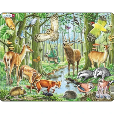 Afbeelding van Puzzel Maxi Dieren Europese Bossen 40 stukjes