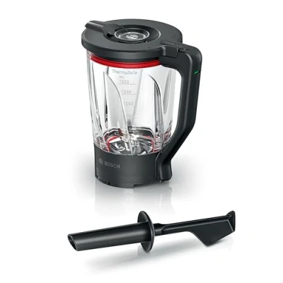 Afbeelding van Bosch Hausgeräte Menghulpstuk glas, MUZS6MX, Accessoires voor keukengerei, Transparant, Zwart