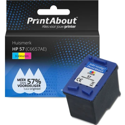 Afbeelding van Huismerk HP 57 (C6657AE) Inktcartridge 3 kleuren