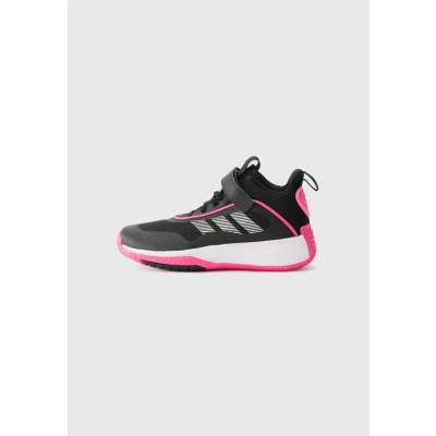 Afbeelding van adidas Performance Ownthegame 3.0 Unisex Basketbalschoenen voor kinderen, Maat: 37 1/3, Core black/iron metallic/shock pink Textiel/ synthetisch