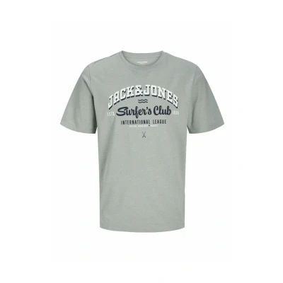 Afbeelding van JACK&amp;JONES PLUS JJELOGO TEE SS O NECK 24/25 NOOS PLS Heren T shirt Iceberg Green Melange