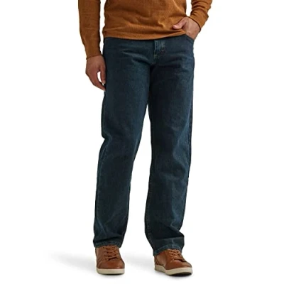 Image de Wrangler Authentics Jean pour homme Classic Relaxed Fit Flex, Tempête., 46W / 32L