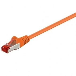 Afbeelding van Netwerkkabel Cat6 S/FTP 0.25 meter (100% koper, LSZH, Oranje)