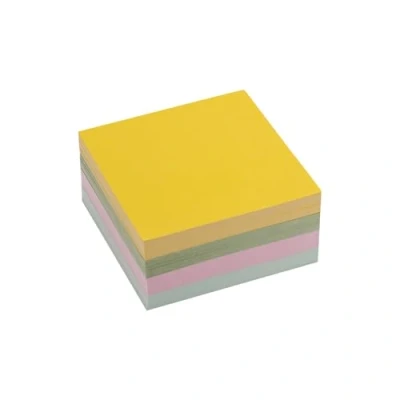 Afbeelding van D.RECT notitieblok opnieuw te positioneren 85 x 40 mm, 9457, pastelkleuren gesorteerd