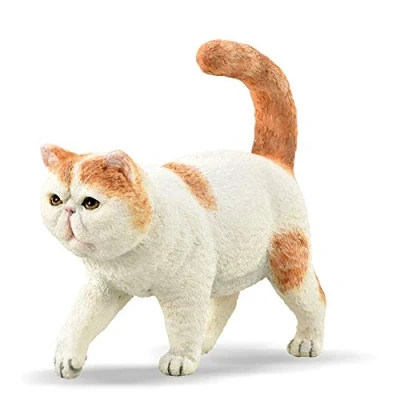 Afbeelding van Collecta Speelfiguur Exotische Korthaar 6,2 Cm Abs Wit/oranje