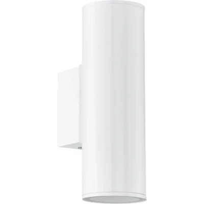 Afbeelding van EGLO Riga Buitenverlichting Wandlamp 2 Lichts LED Wit