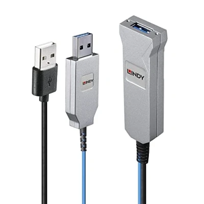 Afbeelding van Lindy 43346 USB kabel 3.2 Gen 1 (3.1 1) 100 m A 2 x Blauw, Zilver