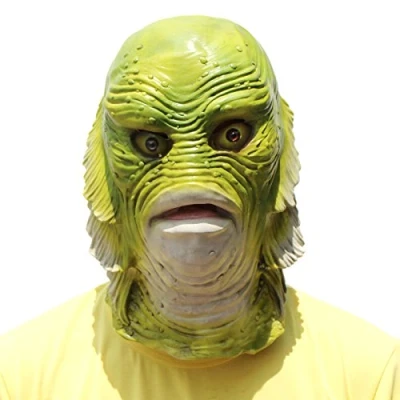 Afbeelding van PartyCostume Deluxe Innovatief Allerheiligen Kostuum Botanische Vergadering Animalia Hoofd Masker Vis is