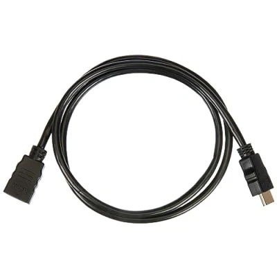Afbeelding van Premium Cord HDMI kabel High Speed 4K 1m video 2160p Full HD 1080p Deep Color 3D Arc, HDR, Dolby TrueHD, 10,2 Gbps, vergulde contacten, zwart