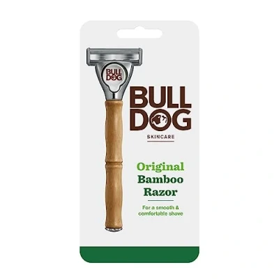 Afbeelding van BULLDOG SKINCARE Originele bamboe scheergreep met 2 navullingen voor messen