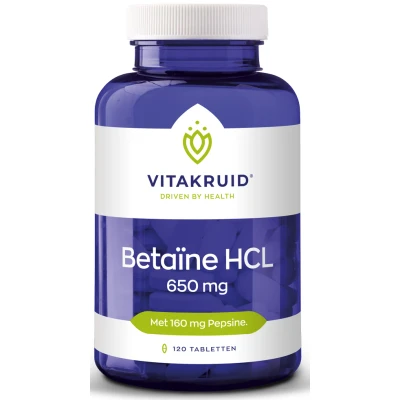 Afbeelding van Vitakruid Betaine HCL 650mg Tabletten
