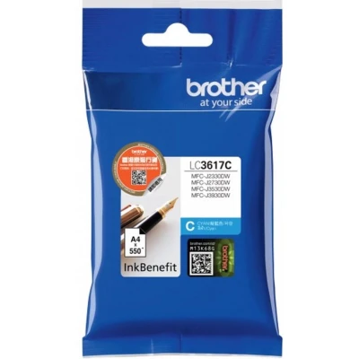 Afbeelding van Brother LC 3617C inktcartridge 1 stuk(s) Origineel Normaal rendement Cyaan