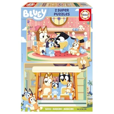 Afbeelding van Set van 2 Puzzels Educa Bluey (2 Stuks)