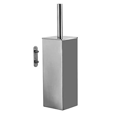 Afbeelding van Gedy Perth muur, afmetingen en gewicht: 38 x 9 9,5 cm 0,835 kg, wc borstel van roestvrij staal, chroom afwerking, R&amp;D design toiletborstel