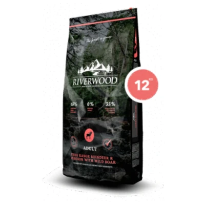 Afbeelding van Riverwood Adult Rendier&amp;Hert Hondenvoer 12 kg