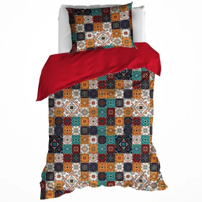 Afbeelding van De Witte Lietaer Dekbedovertrek Ankara Eenpersoons 140 x 200/220 cm Katoen