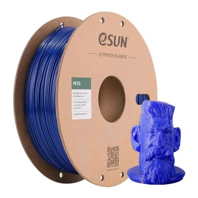 Afbeelding van eSun PETG filament 1,75 mm, 3D printer, maatnauwkeurigheid +/ 0,05 spoel van 1 kg (2.2 LBS) printfilament voor effen blauw