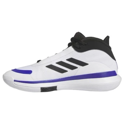 Afbeelding van adidas Performance Bounce Legends Basketbalschoenen, Heren, Maat: 45 1/3, Footwear white/core black/lucid blue Textiel/ synthetisch