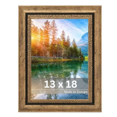 Afbeelding van Victor Fotolijst &quot;Boho&quot; Goud in 13 x 18 cm lijst: 30 16 mm Vintage Rustiek Gouden Landhuis