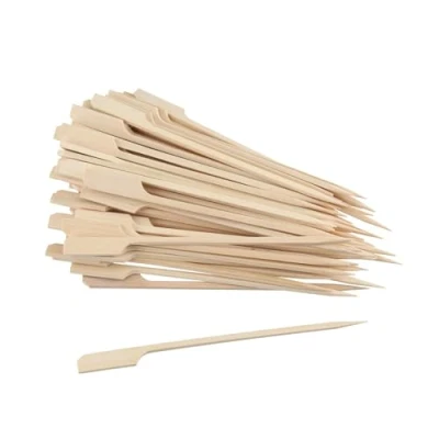 Afbeelding van Fackelmann 50 stuks houten spiesen voor kleine snacks, partyspiesjes bakkers, koffie, lever en meer, ca. 15 cm lang