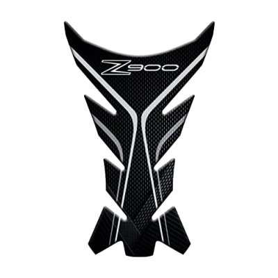 Afbeelding van Motorcycle Tankbeschermer van kunsthars, zelfklevend, 3D effect, compatibel met KAWASAKI Z900 (zwart)