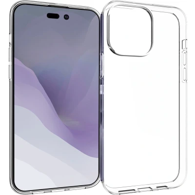 Afbeelding van Accezz Hoesje Geschikt voor iPhone 14 Pro Max Siliconen 100% recycled Clear Backcover transparant
