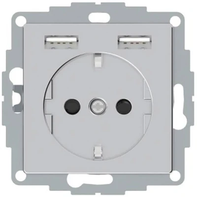 Afbeelding van Merten MEG2366 0460 Inzetstuk System Design Aluminium