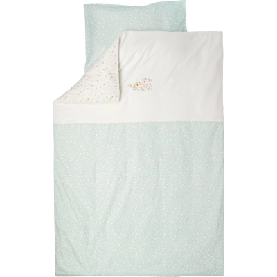 Afbeelding van Nattou Mila, Lana en Zoe Dekbedovertrek Baby met Kussensloop 100x140 cm Licht Salie Groen