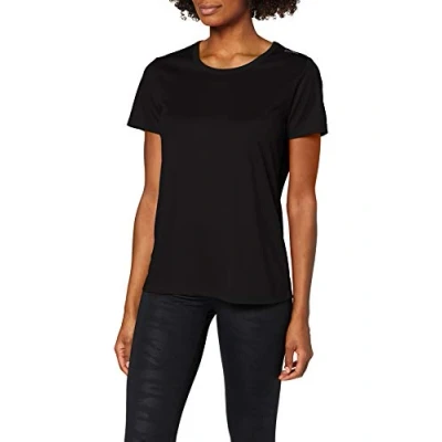 Afbeelding van CMP Dames T shirt met logo, Zwart (Nero)