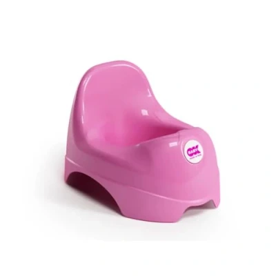 Image de OKBABY Relax Pot WC avec Assise Ergonomique et Dossier surélevé Rose