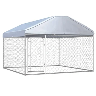 Afbeelding van vidaXL Hondenkennel voor buiten met dak 200x200x135 cm