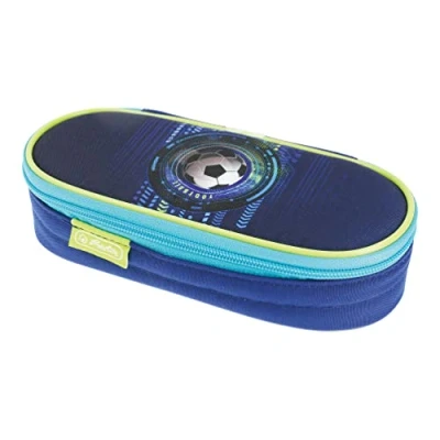 Afbeelding van Herlitz Airgo pennenetui, Voetbal patroon,